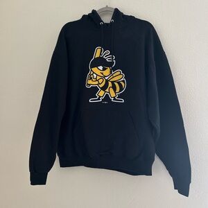 Salt Lake Bees Baseball Sweatshirt Black Hoodie XLarge